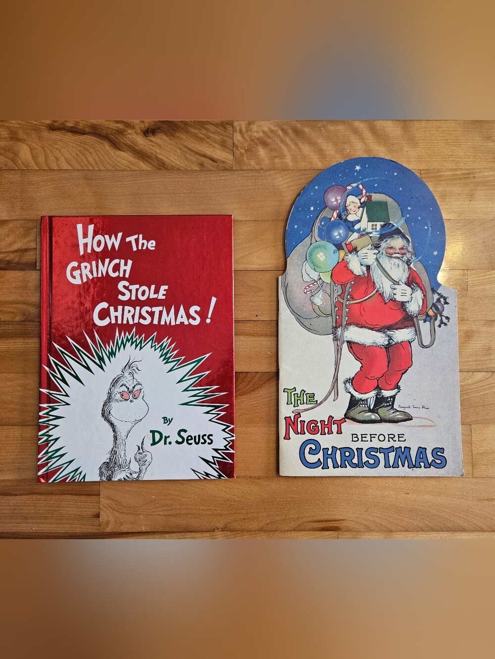 Pair Of Classic Christmas Books Stories Tales Kids Children Santa Grinch